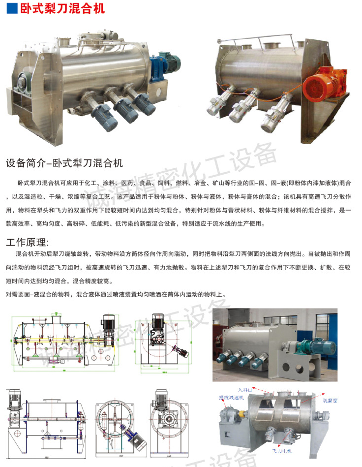 犁刀混合機示意圖